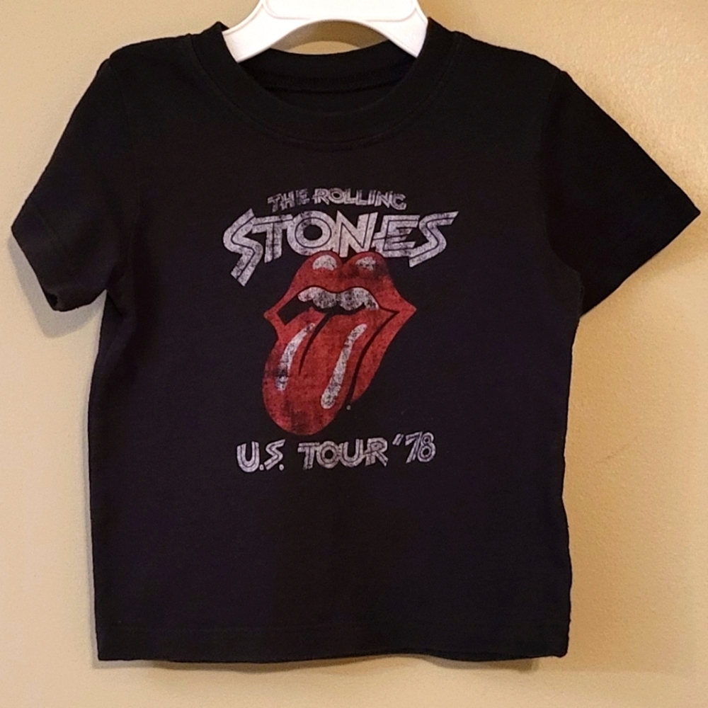 The Rolling Stones black short sleeve tee shirt